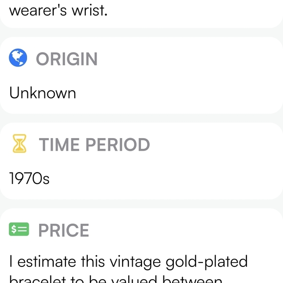 70s Vintage Heavy Gold Plated Chevron Style Bracelet W/ Safety Chain 8" - Picture 9 of 9